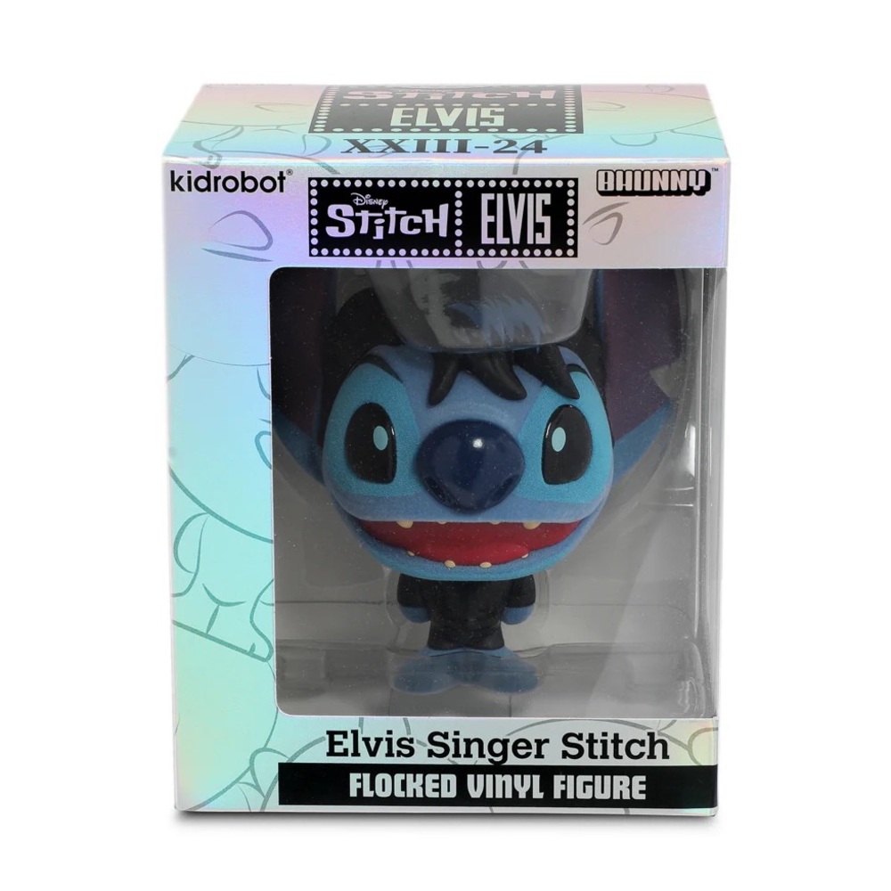 Stitch Elvis Singer Flocked Vinyl Figure - Picture 1 of 5